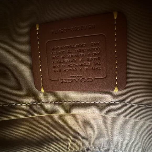 Coach Mini Payton Bag In Signature Canvas In Silver/Chalk CBA79 NWT - Picture 7 of 7